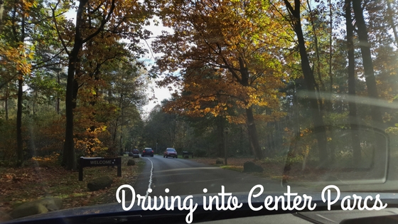 Driving into Center Parcs