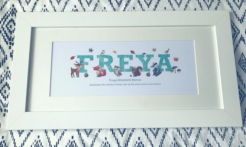 Frame My Name Personalised Children's Print Review and Competition