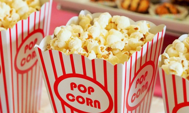 Popcorn buckets for a movie night