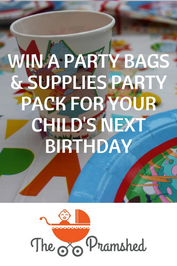 Win a Party Bags and Supplies Party Pack for your child's next birthday