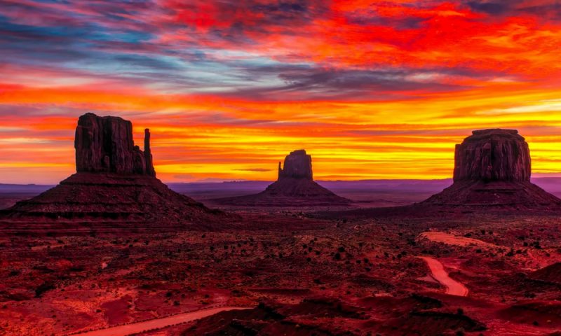 Utah landscape at sunset
