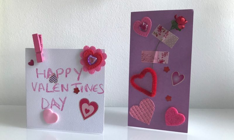 Finished Valentines Day cards