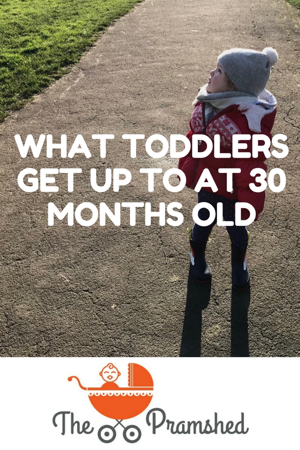 What toddlers get up to at 30 months old
