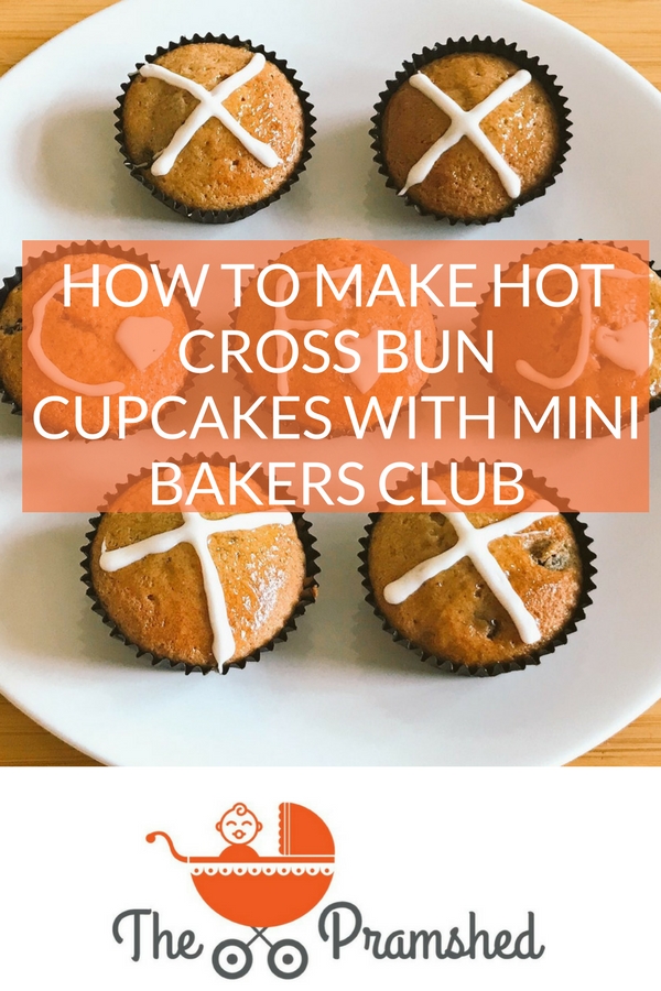 How to make Hot Cross Bun cupbakes with Mini Bakers Club baking subscription kits