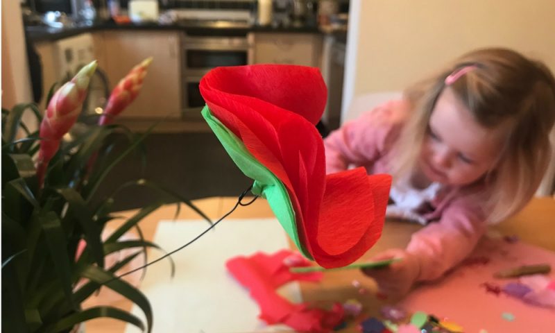 Simple flower Arts and Crafts with Bostik