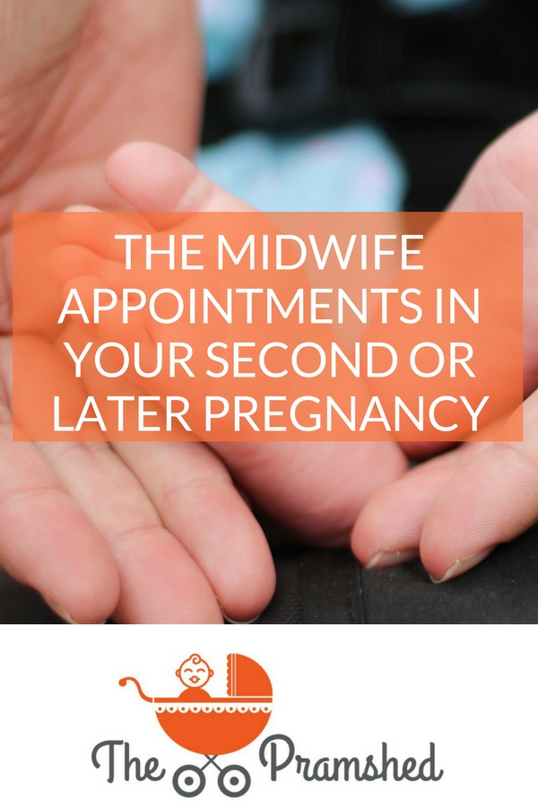 The midwife appointments in your second or later pregnancy