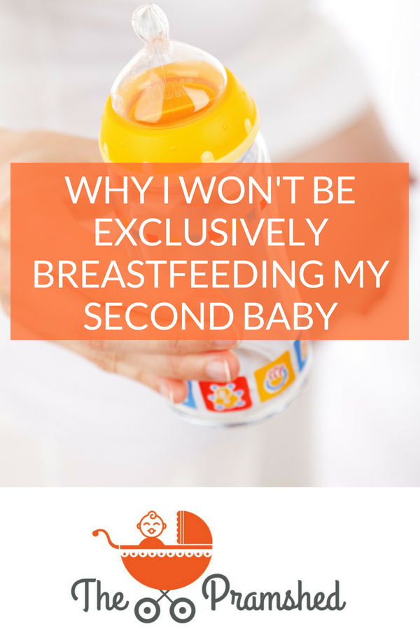 Why I won't be exclusively breastfeeding my second baby