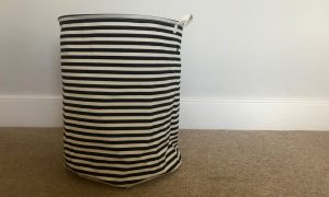 Monochrome laundry basket