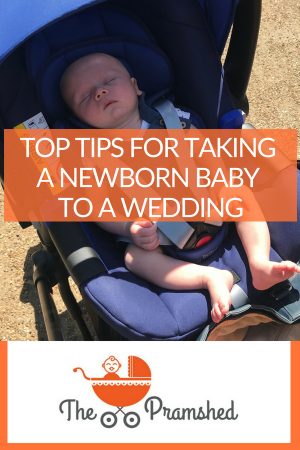 Top tips for taking a newborn baby to a wedding