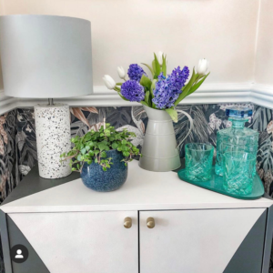 One of the things you could do is upcycle furniture and I just love this upcycled sideboard that Boo and Maddie has created