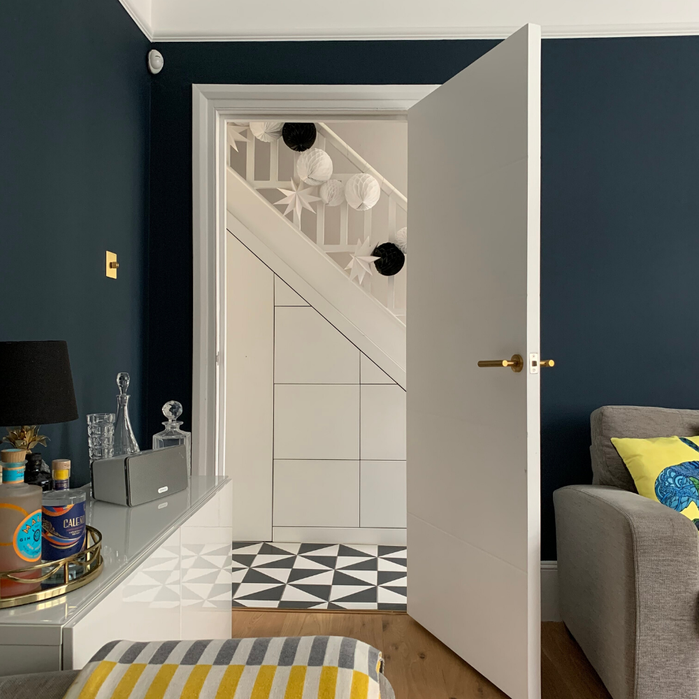 Our understairs storage is a Clever Closet system which fits perfectly in the space and great for all the shoes, bags and coats that you don't want on show in a hallway. 
