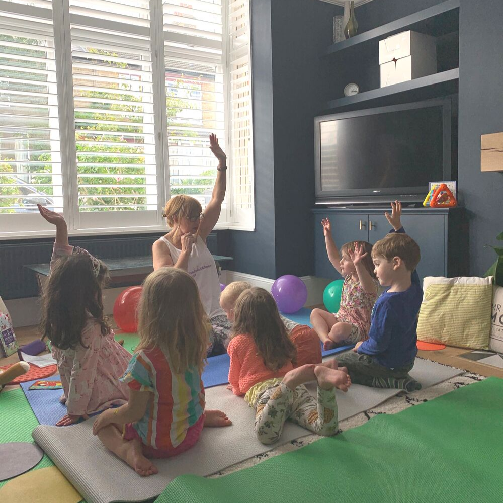Keeping the children entertained with Dandelion and Clover Yoga