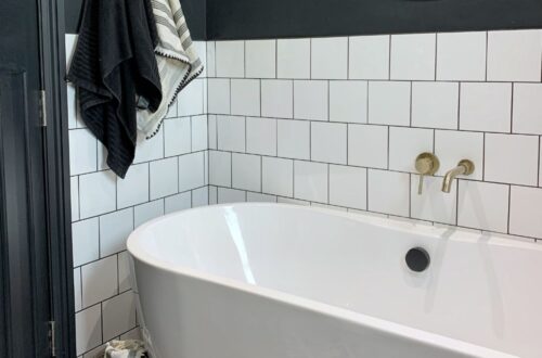 Our monochrome designed bathroom